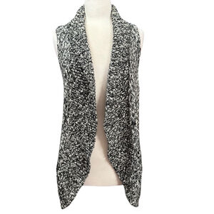 Chico's Sweater Vest Size M Black White